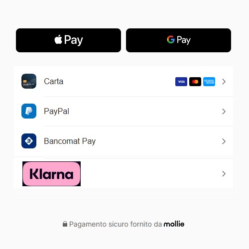 FORME PAGAMENTO ACCETTATE